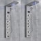 LED Light Bathroom Shower Faucet Set Rainfall Panel System With Digital Temperature Display Massage 2