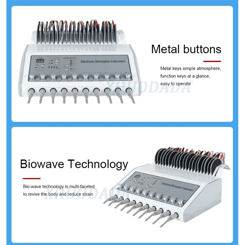 EMS Muscle Stimulator Machine Electric Weight Loss Body Toning with Russian Waves Technology