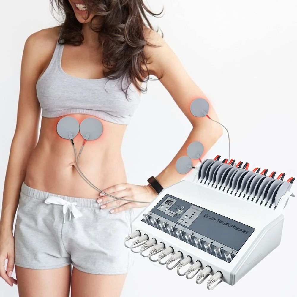 EMS Muscle Stimulator Machine Electric Weight Loss Body Toning with Russian Waves Technology