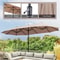 Large Patio Umbrella Outdoor DoubleSided Market Canopy Extra Large Table Umbrella With Easy Crank F 3