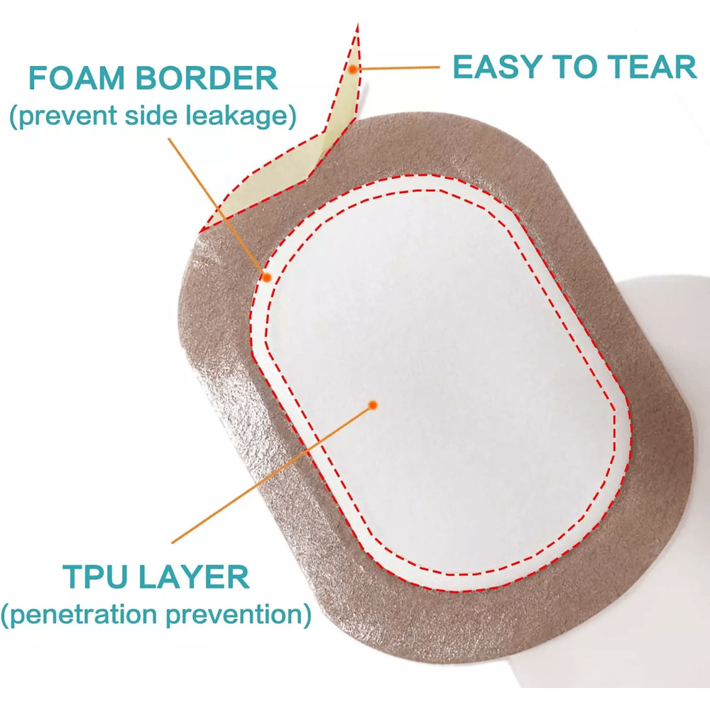 Castor Oil Pack Wrap Organic Cotton Disposable SelfAdhesive Patches For Liver Abdominal Detox 0