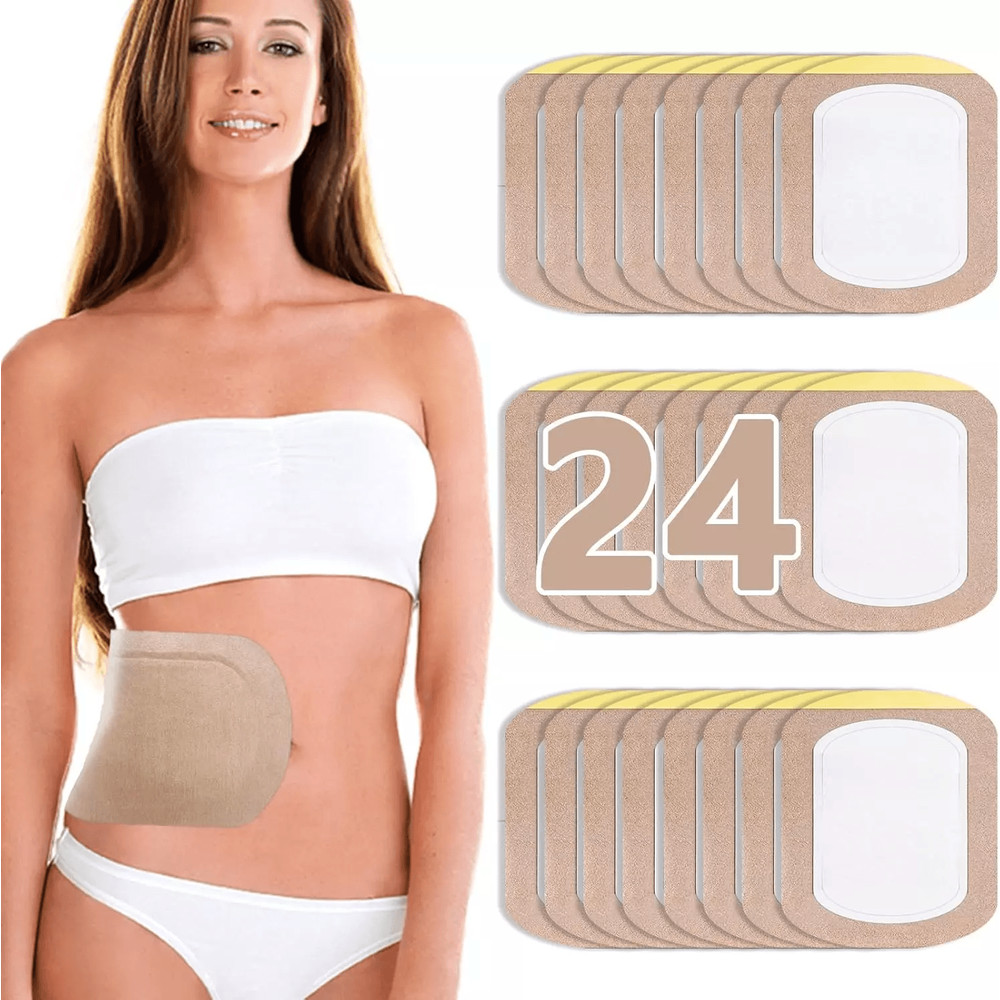 Castor Oil Pack Wrap Organic Cotton Disposable SelfAdhesive Patches For Liver Abdominal Detox 1