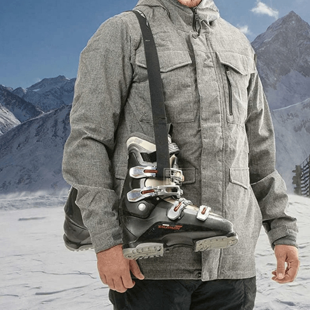 Convenience Portable Ski Strap Adjustable Ski Carrier For Ski Boots Durable Ski Equipment Carrier F 0