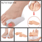 Silicone Gel Toe Separator Corrector Orthotics Straightener Bunion Relief Soft Toe Spacers For Foot 4