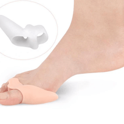 silicone gel toe separator corrector orthotics straightener bunion relief, soft toe spacers for foot alignment and pain