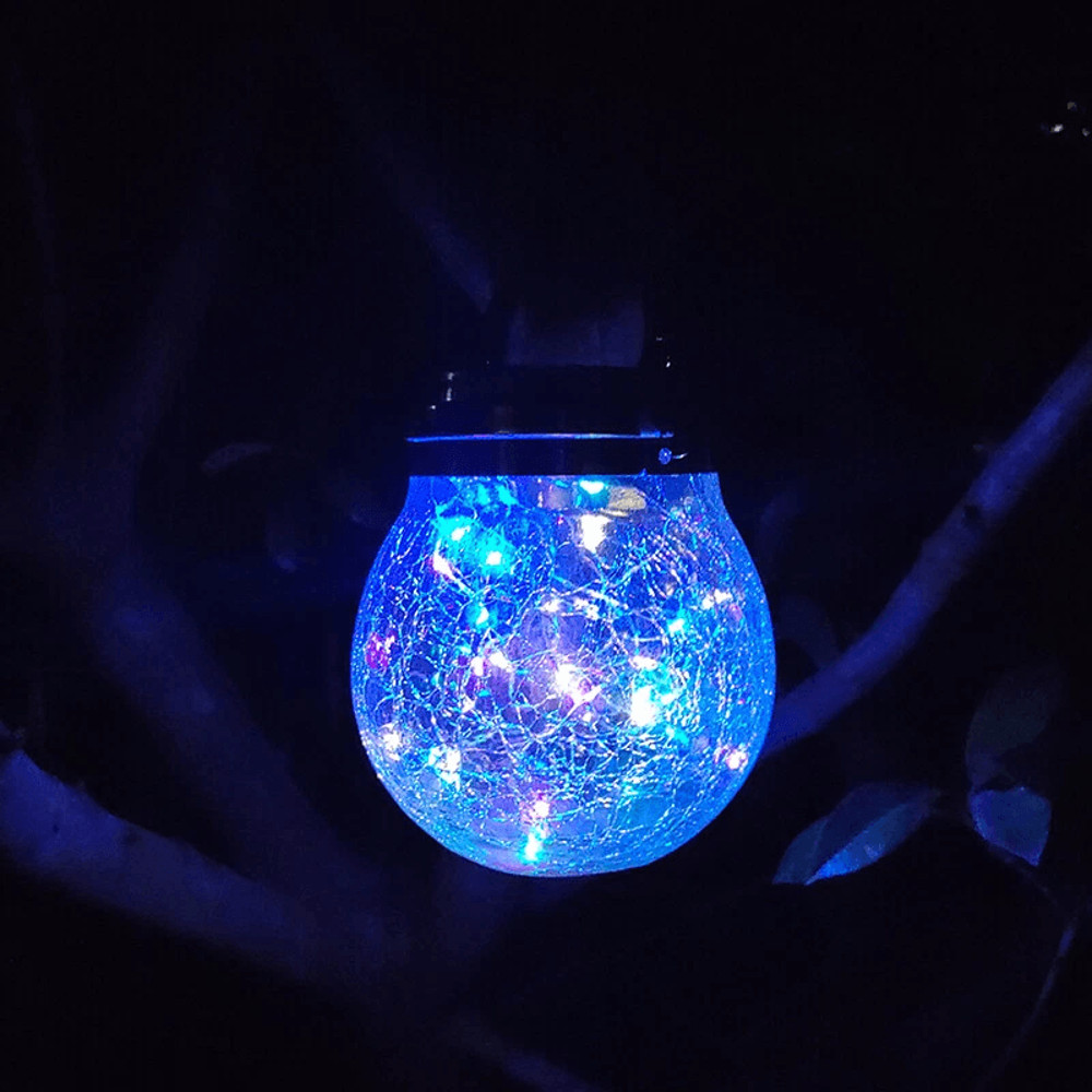 Solar Lantern Hanging Light LED Outdoor Retro Garden Lamp Waterproof Decor For Patio Yard Pathway A 1