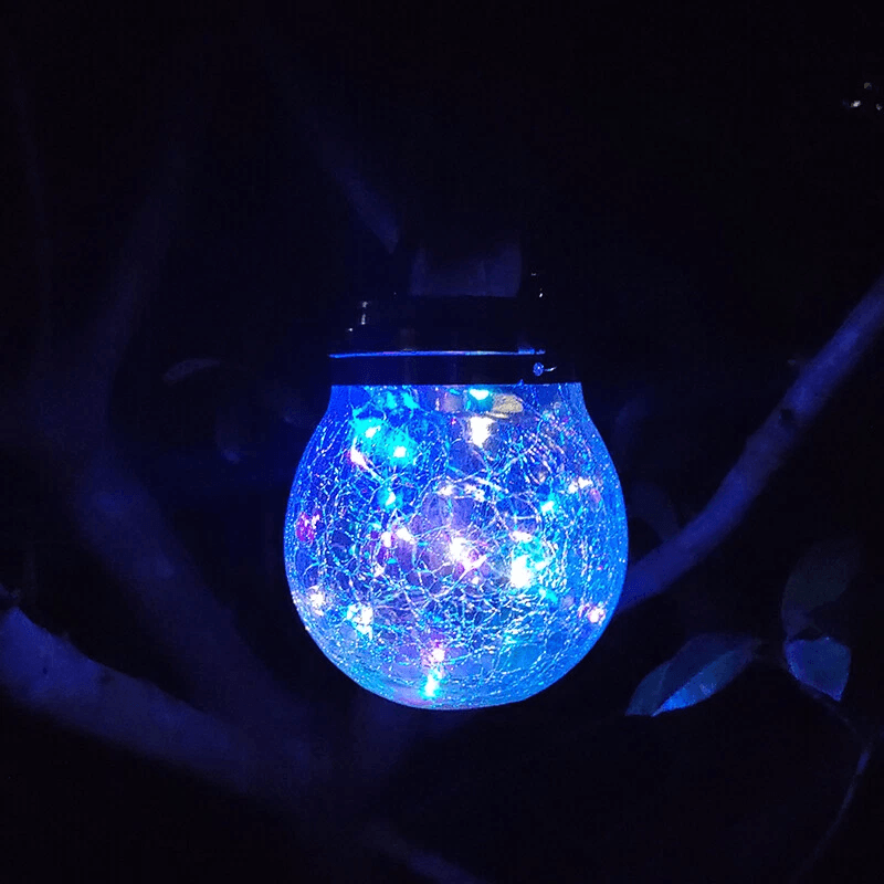Solar Lantern Hanging Light LED Outdoor Retro Garden Lamp Waterproof Decor For Patio Yard Pathway A 1