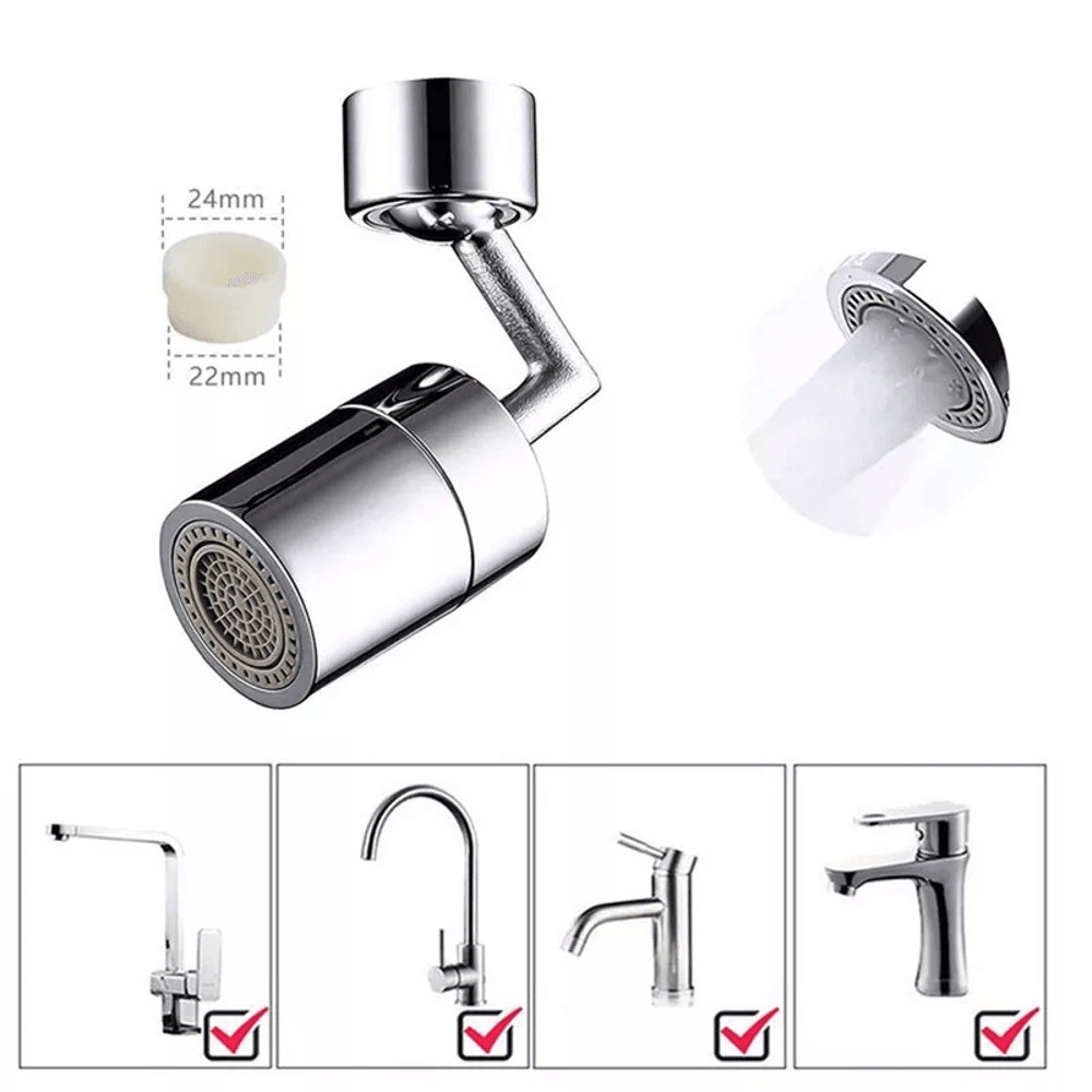 Female Thread Aerator Rotating Faucet Connector Universal Water Outlet Adapter 1