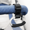 Leather Metal Baby Stroller Hook Clip Hanger Anti Slip Carabiner Spring Clip Heavy Duty Bag Holder 3