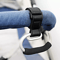 Leather Metal Baby Stroller Hook Clip Hanger Anti Slip Carabiner Spring Clip Heavy Duty Bag Holder 3