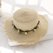Summer Straw Sun Hat Wreath Decoration Fedora Bucket Hat With Flower Decor 1
