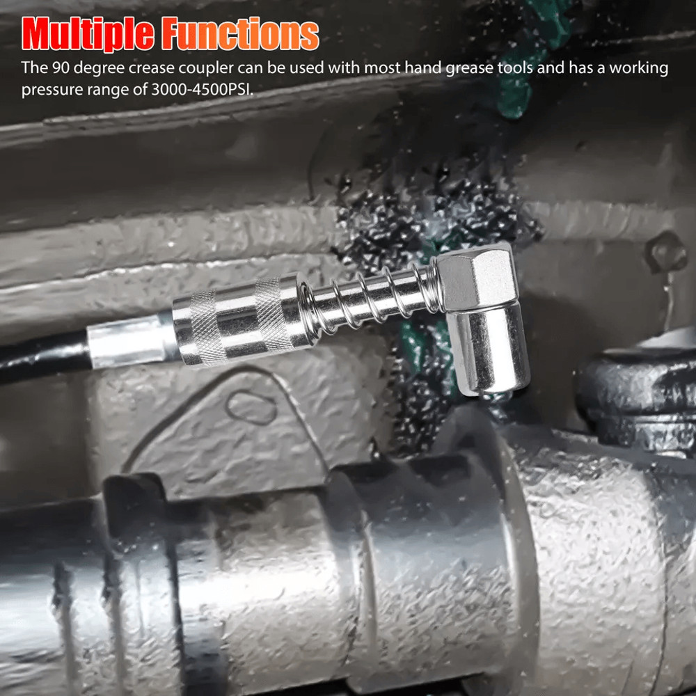 Grease Nozzle Adapter Coupler Grease Fitting Tool With Protective Sleeve 2