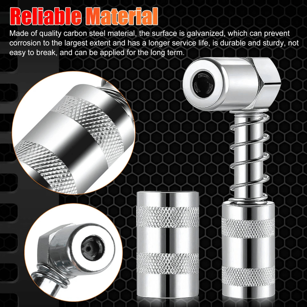Grease Nozzle Adapter Coupler Grease Fitting Tool With Protective Sleeve 0