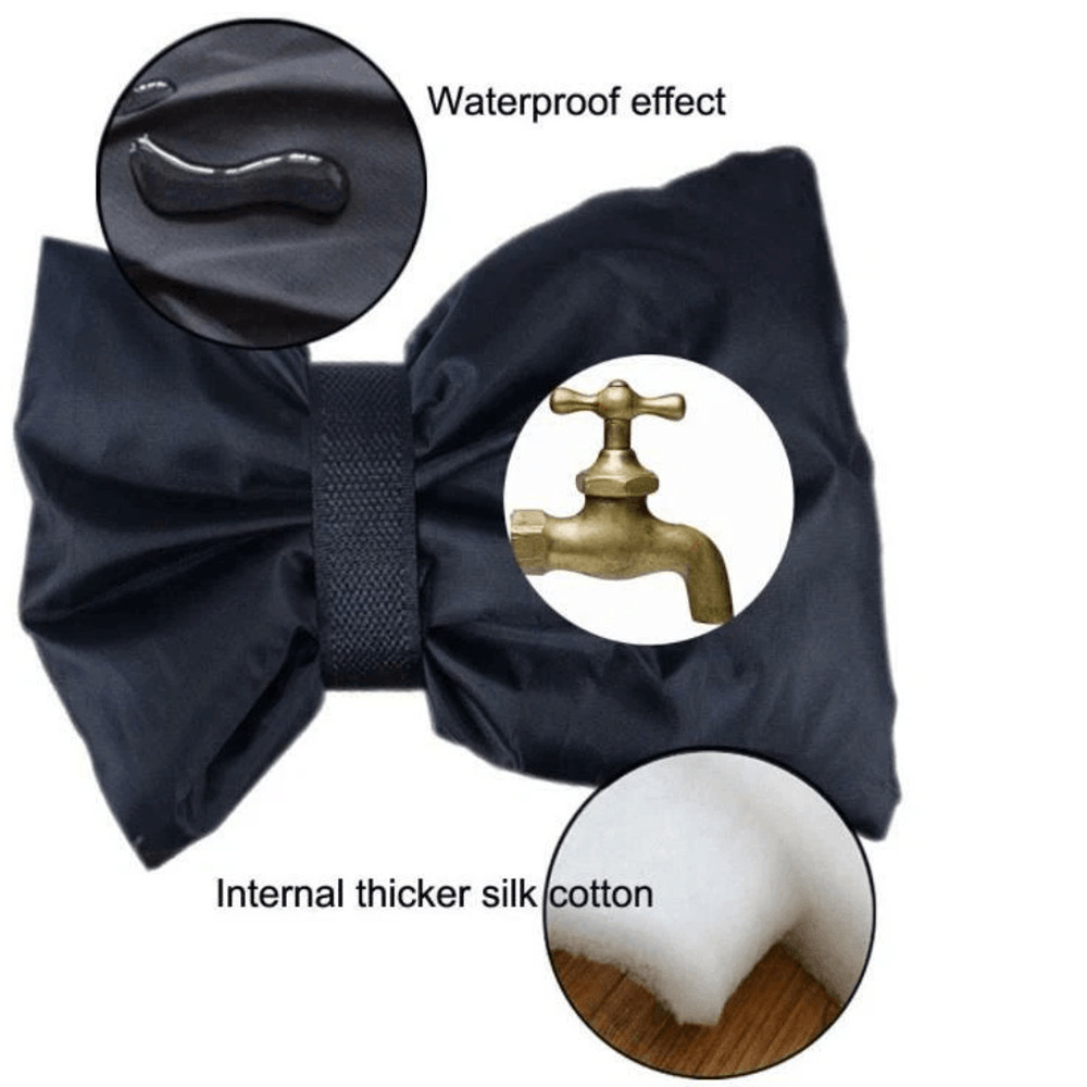 Winter Outdoor Garden AntiFreeze Faucet Protective Cover Protector Sock For Cold Weather Water Spig 2