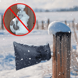 winter outdoor garden anti-freeze faucet protective cover protector sock for cold weather water spigot insulation