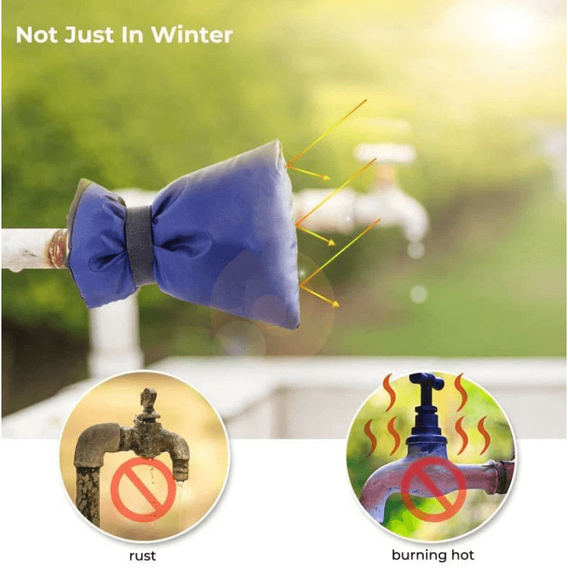Winter Outdoor Garden AntiFreeze Faucet Protective Cover Protector Sock For Cold Weather Water Spig 3