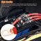 AWG Gauge Copper Lugs With BLACK RED Heat Shrink End Ring Terminals Wire Connectors Kit 2