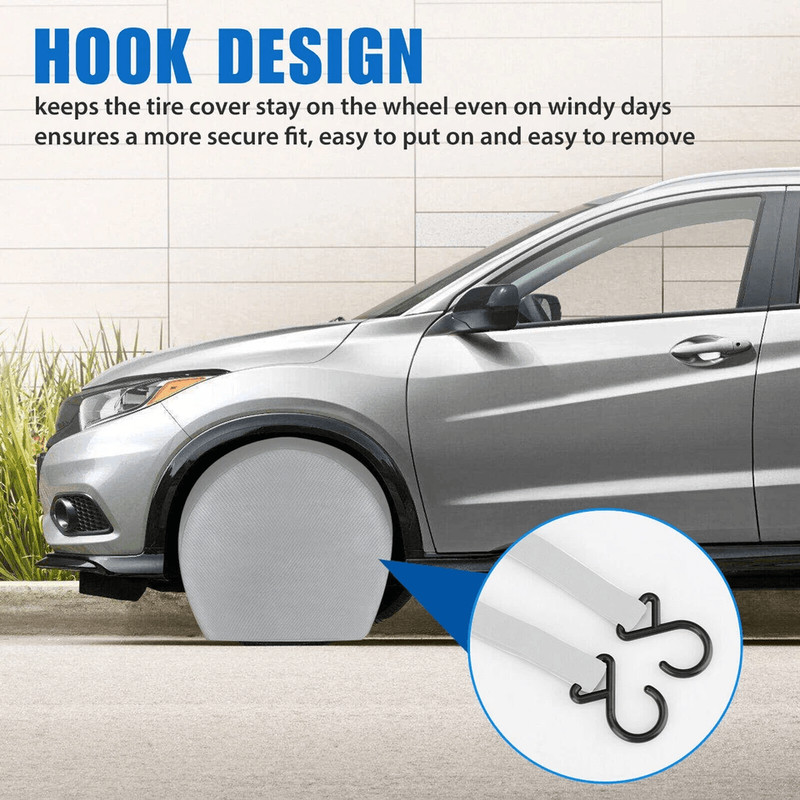 Waterproof Tire Covers For RV Trailer Camper UV Protection For Tires 1