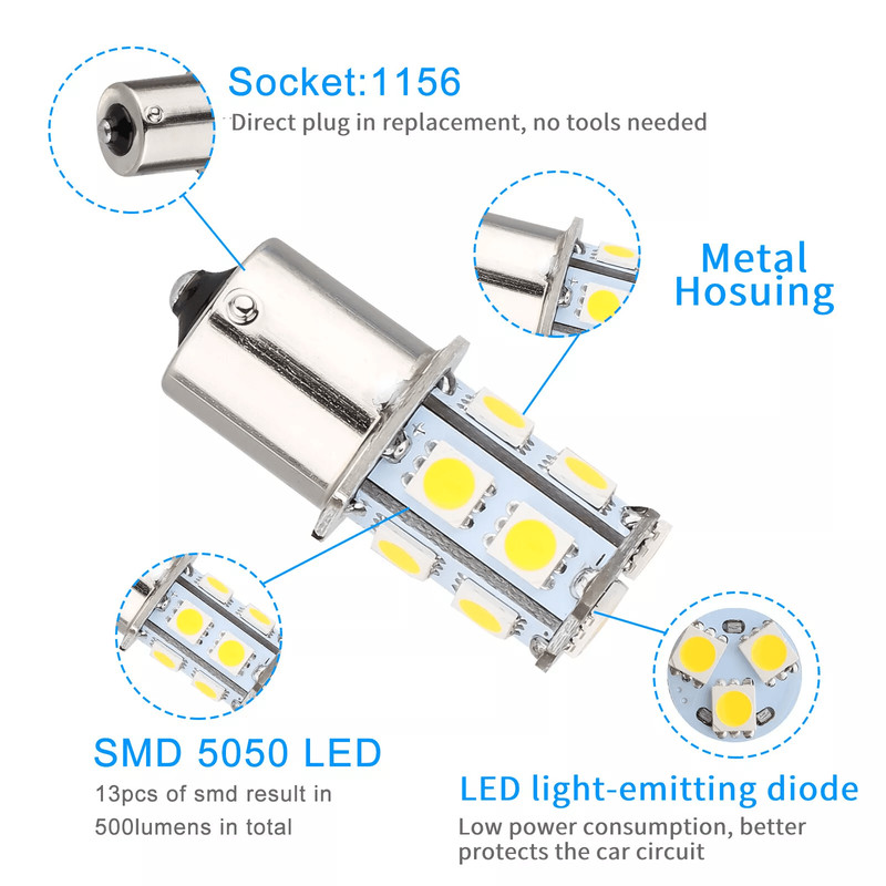 20x Warm White SMD LED RV Camper Trailer Interior Light Bulbs Bright Replacement 5