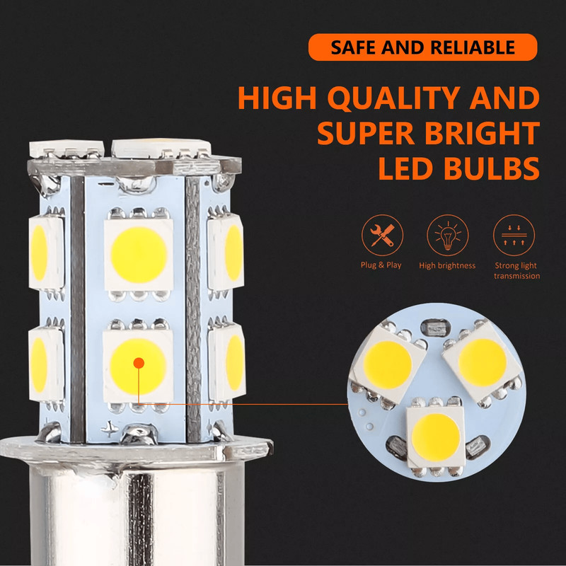 20x Warm White SMD LED RV Camper Trailer Interior Light Bulbs Bright Replacement 2