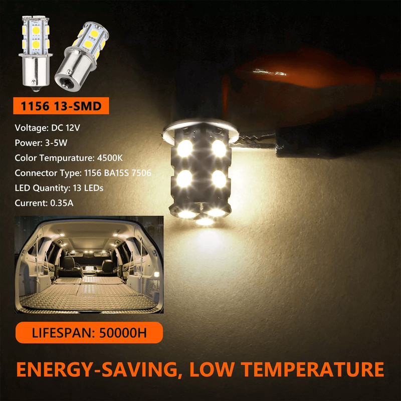 20x Warm White SMD LED RV Camper Trailer Interior Light Bulbs Bright Replacement 4