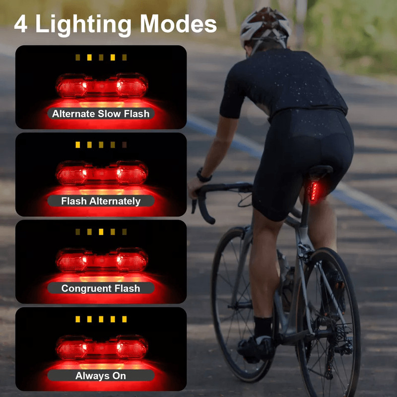 USB Rechargeable LED Bike Tail Light Waterproof Bicycle Safety Rear Lamp For Cycling 1