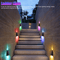 Solar Colorful Wall Light RGB Color Changing Outdoor Waterproof Garden Fence Lamp 2