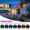 Solar Colorful Wall Light RGB Color Changing Outdoor Waterproof Garden Fence Lamp 3