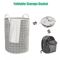 Large Foldable Storage Laundry Hamper With Waterproof Lining Dirty Clothes Basket And Wash Bag Orga 4