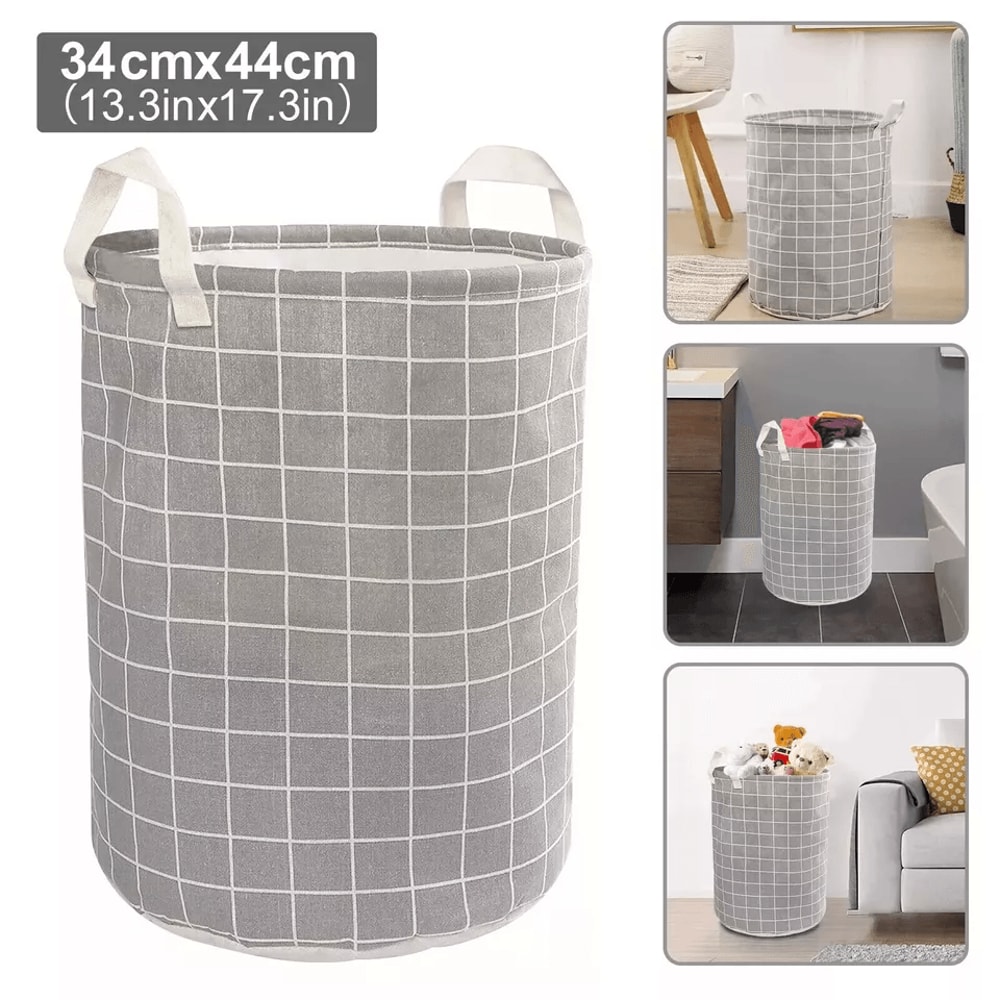 Large Foldable Storage Laundry Hamper With Waterproof Lining Dirty Clothes Basket And Wash Bag Orga 2