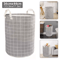 Large Foldable Storage Laundry Hamper With Waterproof Lining Dirty Clothes Basket And Wash Bag Orga 2