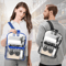 Heavy Duty Clear Backpack Waterproof Transparent Sling Bag SeeThrough Bookbag For School Work Trav 2