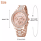 Womens Rose Gold Quartz Watch Stainless Steel Waterproof Classic Business Gift 5