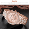 Womens Rose Gold Quartz Watch Stainless Steel Waterproof Classic Business Gift 2