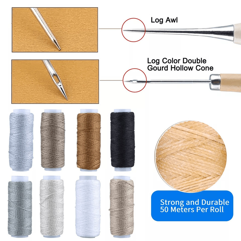 Upholstery Leather Canvas Repair Kit Curved Hand Sewing Needles For Sail Carpet Fabric Tent DIY Pr 2