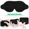 Travel Silk Eye Mask Sleeping Soft Padded Shade Cover Rest Relax Blindfold With Contour Design Adju 5