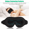 Travel Silk Eye Mask Sleeping Soft Padded Shade Cover Rest Relax Blindfold With Contour Design Adju 2