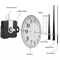 DIY Wall Quartz Clock Movement Repair Kit Replacement Hands  Mechanism Set 3