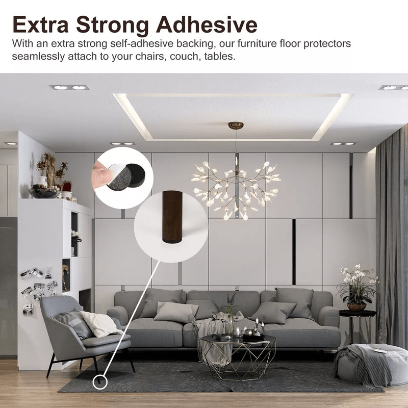 NonSlip Felt Pads For Furniture Chair Feet Leg Hardwood Floors Protectors SelfAdhesive Floor Protec 1