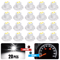 White LED Neo Wedge Bulbs For HVAC Dash AC Climate Control 0