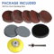 Sanding Disc Sandpaper Hook Loop Sander Kit With Backer Pad M6 Drill Adapter 4