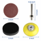 Sanding Disc Sandpaper Hook Loop Sander Kit With Backer Pad M6 Drill Adapter 5
