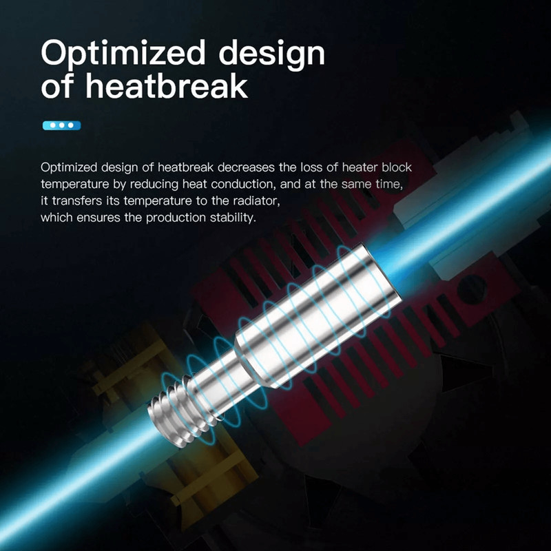 3D Printer Parts For Creality Ender Heater Hot End Extruder Nozzle Upgrade Kit 3