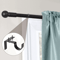 Bracket Hang Curtain Rod Holders Single Hook Installs Right Into Window Frame For Home Decor No Dri 3