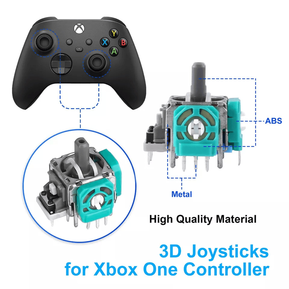 Repair Tool Kit For Xbox One Controller 3D Analog Joysticks  Thumbsticks Caps For PS4 Nintendo Game 3