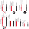 24Piece Multimeter Test Leads Set Alligator Clips Insulation Piercing Probes Banana Plugs Silicone 3