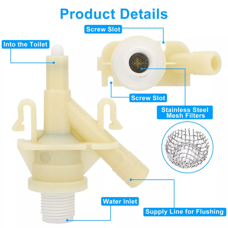 Flush Ball Seal And RV Toilet Water Valve Parts Kit Compatible With Dometic Camper Trailer Toilets  1