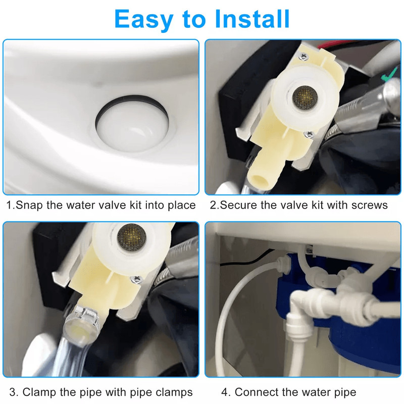 Flush Ball Seal And RV Toilet Water Valve Parts Kit Compatible With Dometic Camper Trailer Toilets  5