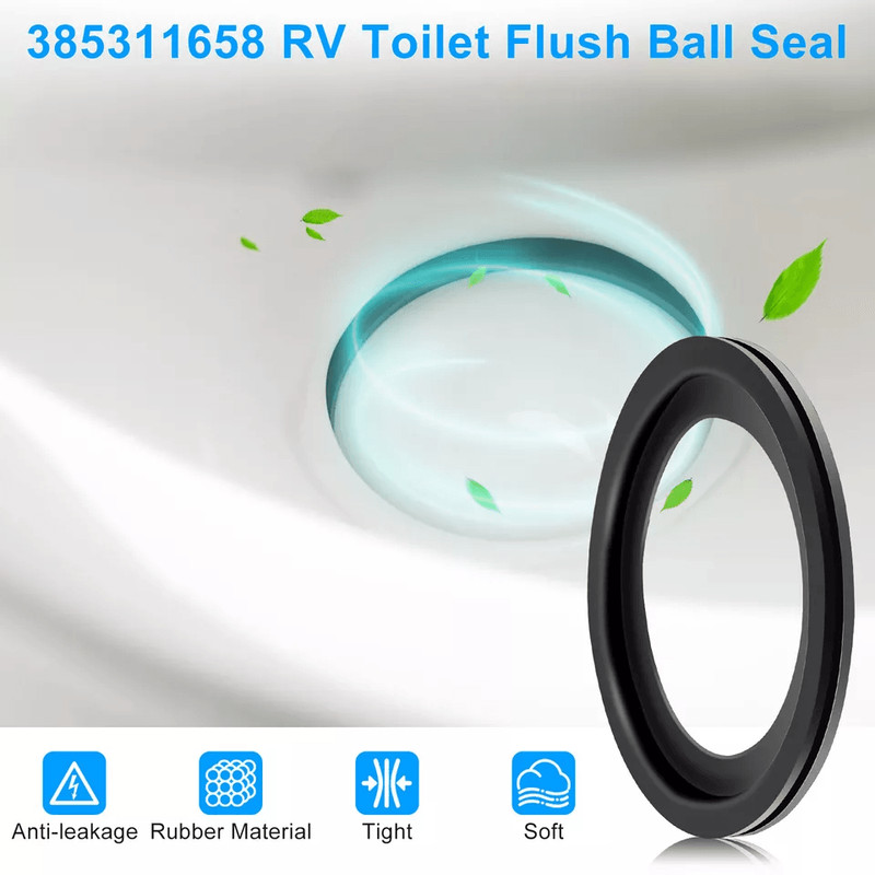 Flush Ball Seal And RV Toilet Water Valve Parts Kit Compatible With Dometic Camper Trailer Toilets  3