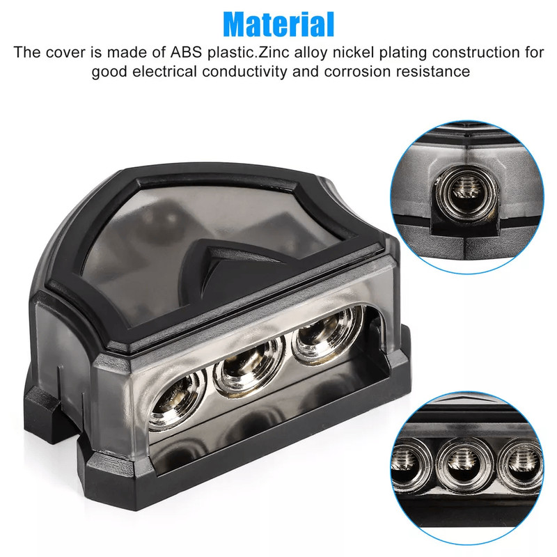 Gauge Power Ground Amp Distribution Block Car Audio Splitter 0